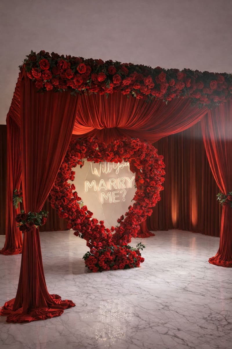 Red rose proposal canopy concept